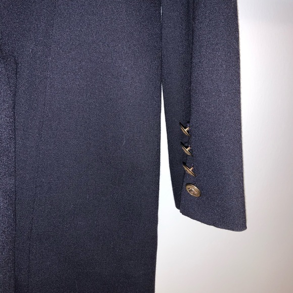 Ralph Lauren 100% Pure New Wool Blazer Navy Blue - Picture 6 of 8